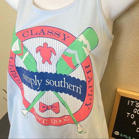 Simply Southern Racer Back tank top - Picture 2 of 4